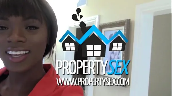 New PropertySex - Beautiful black real estate agent interracial sex with buyer top Movies