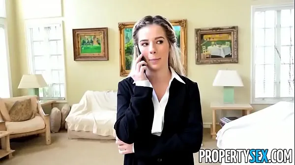 ใหม่ PropertySex - Hot petite real estate agent fucks co-worker to get house listing ภาพยนตร์ยอดนิยม