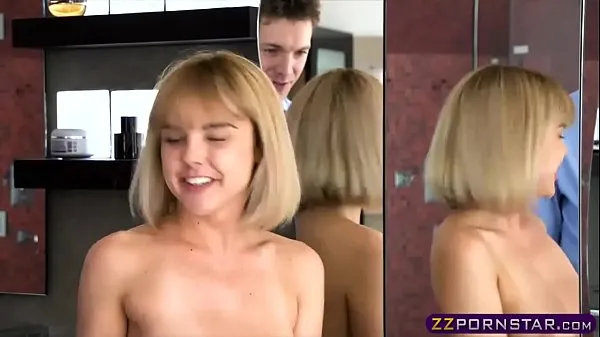 Novi Slutty blonde wife having a quickie fuck with hubby najboljši filmi