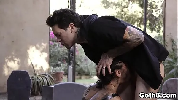 New Tattooed Goth babe Genevieve Sinn gets an awesome outdoor ANAL fucking adventure at the cemetery top Movies