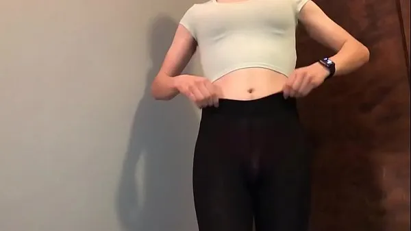 New Teen sissy in leggings and pink thong top Movies
