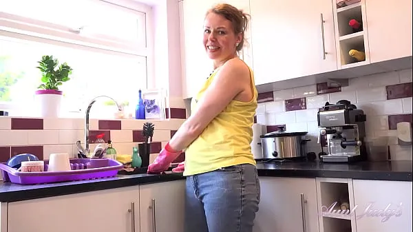 New AuntJudys - 46yo Natural FullBush Amateur MILF Alexia gives JOI in the Kitchen top Movies