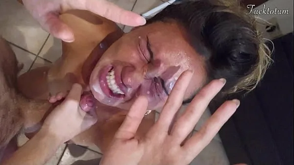 Nieuwe Girl orgasms multiple times and in all positions. (at 7.4, 22.4, 37.2). BLOWJOB FEET UP with epic huge facial as a REWARD - FRENCH audio topfilms