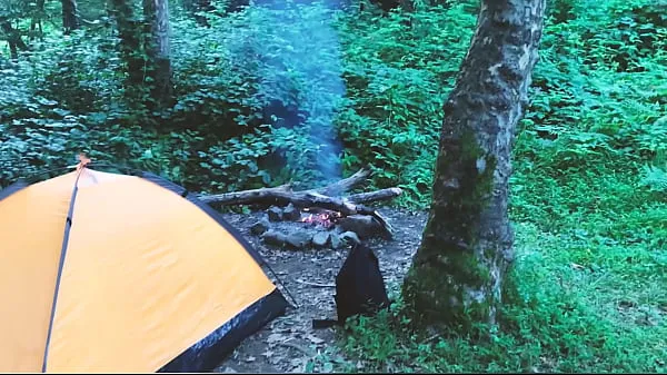 Új Teen sex in the forest, in a tent. REAL VIDEO legnépszerűbb filmek