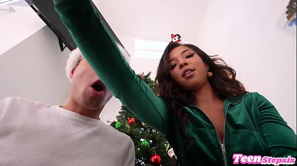 New Cute Petite Ebony Babe Let Me Use Her Tight Pussy For Christmas - Malina Melendez Johnny Love top Movies