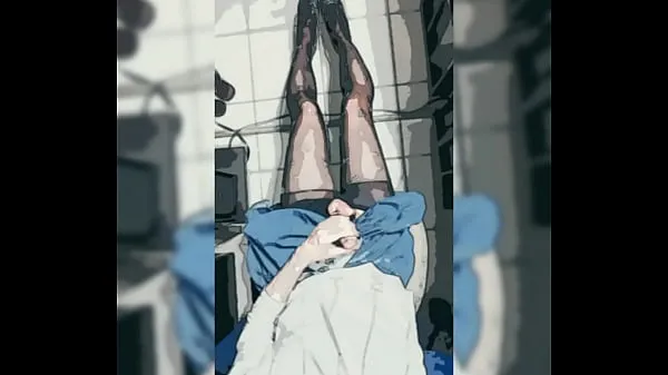 Cosplay short skirt black stockings masturbation Filem teratas baharu