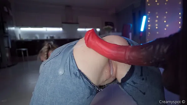 New Big Ass Teen in Ripped Jeans Gets Multiply Loads from Northosaur Dildo top Movies