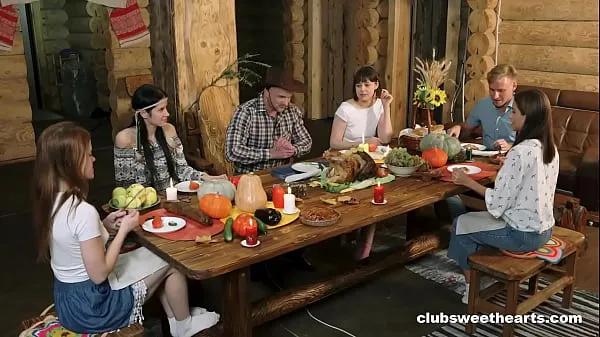 Nieuwe Thanksgiving Dinner turns into Fucking Fiesta by ClubSweethearts topfilms